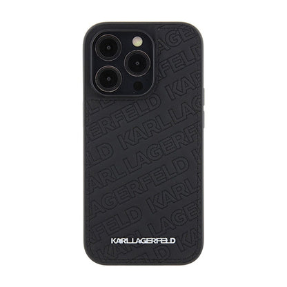 Karl Lagerfeld Quilted K Pattern – „iPhone 15 Pro“ dėklas (juodas)
