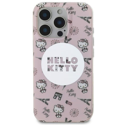 Hello Kitty IML "All Over Paris" MagSafe – dėklas iPhone 16 Pro Max (rožinis)