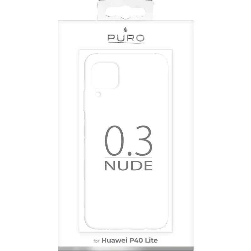 PURO 0.3 Nude - Dėklas skirtas Huawei P40 Lite (skaidrus)