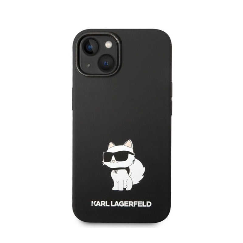 Karl Lagerfeld silikoninis NFT Choupette – dėklas, skirtas „iPhone 14 Plus“ (juodas)