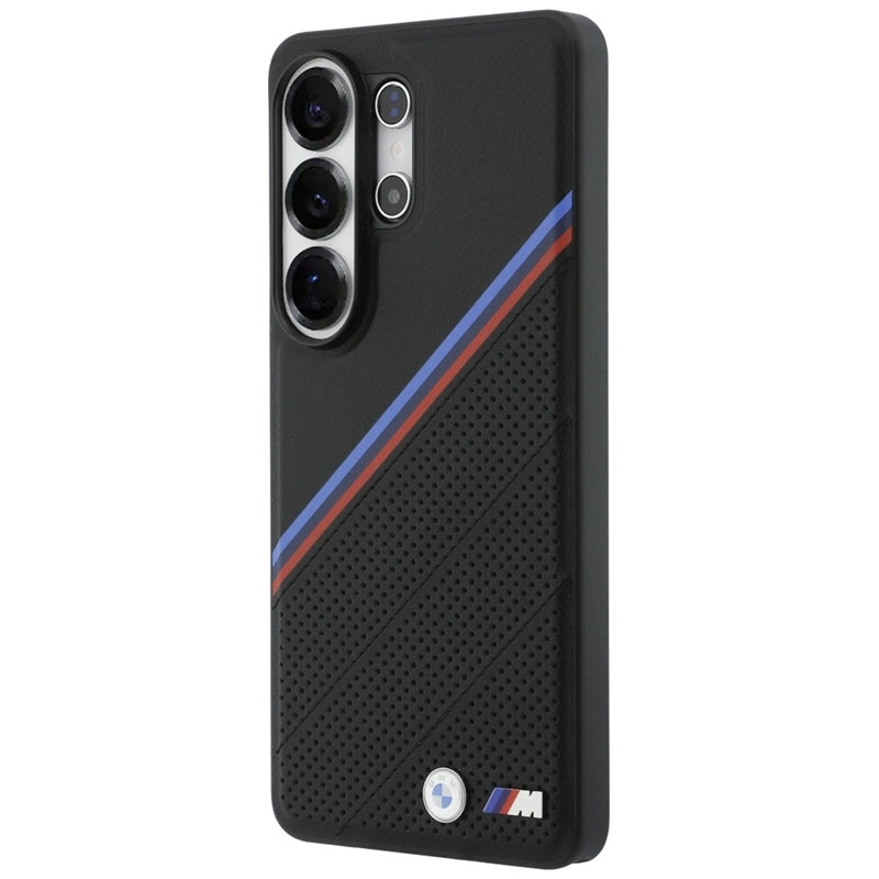 BMW Tricolor Metal Logo MagSafe - Samsung Galaxy S26 Ultra dėklas (juodas)