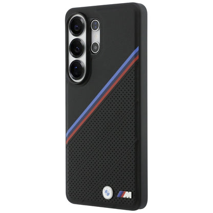 BMW Tricolor Metal Logo MagSafe - Samsung Galaxy S26 Ultra dėklas (juodas)