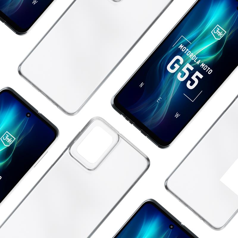 3mk skaidrus dėklas – dėklas, skirtas „Motorola Moto G55 5G“ (skaidrus)