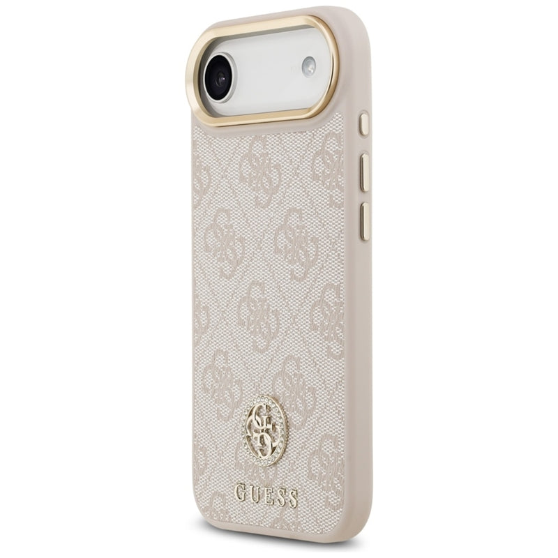 Guess 4G Strass Logo MagSafe dėklas iPhone Air (Rožinis)