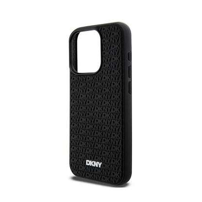 DKNY 3D guminis pasikartojantis raštas – dėklas, skirtas iPhone 15 Pro Max (juodas)