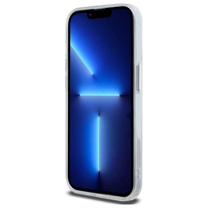 Karl Lagerfeld IML Metal Choupette Head MagSafe – dėklas, skirtas iPhone 13 Pro (balta spalva)