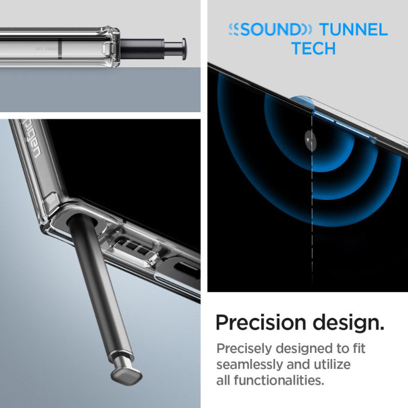 Spigen Ultra Hybrid – Dėklas Samsung Galaxy S23 Ultra (skaidrus)