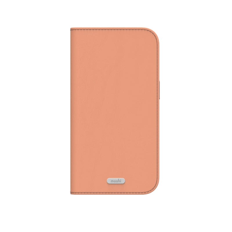 Moshi Overture MagSafe - Odininis 3-in-1 atverčiamas dėklas iPhone 17 Pro (Misty Coral)