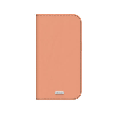Moshi Overture MagSafe - Odininis 3-in-1 atverčiamas dėklas iPhone 17 Pro (Misty Coral)