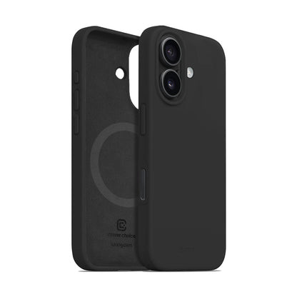 Crong Color Cover Magnetic – dėklas, skirtas iPhone 16 MagSafe (juoda)