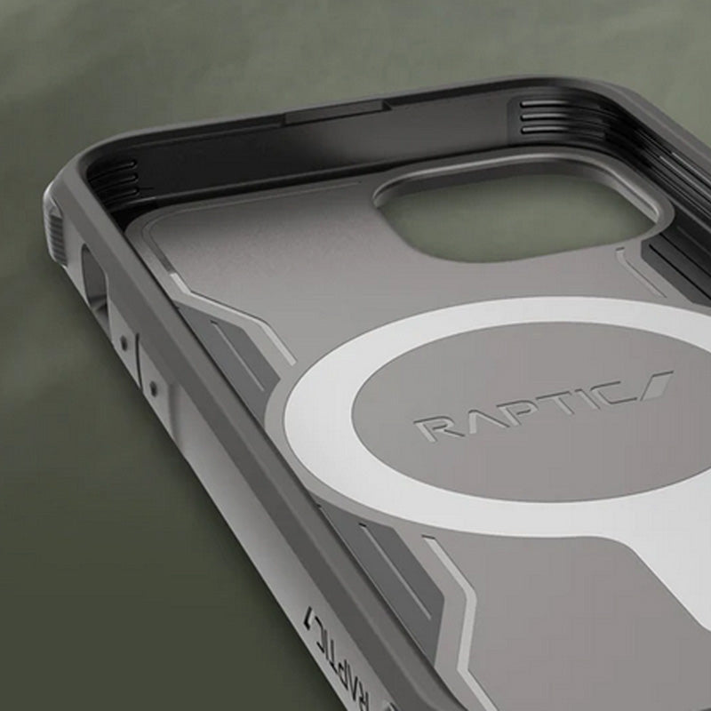 X-Doria Raptic For Built MagSafe – iPhone 14 Plus dėklas (ištirtas kritimui iš 6 m aukščio) (juodas)