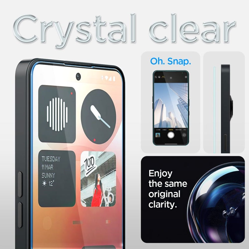 Spigen GLAS.TR EZ FIT – Grūdintas stiklas, skirtas Nothing Phone 3a / 3a Pro