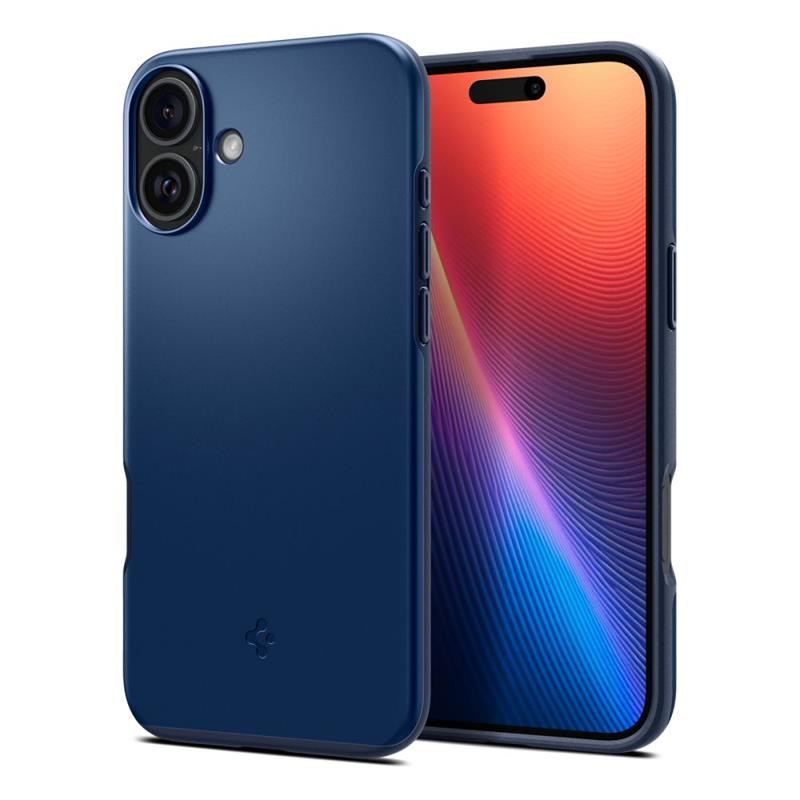 Spigen Thin Fit Mag MagSafe - Dėklas, skirtas „iPhone 16“ (tamsiai mėlyna)