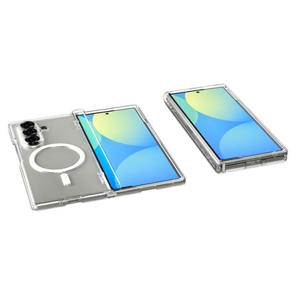 Spigen Ultra Hybrid Pro Mag MagSafe – dėklas, skirtas Samsung Galaxy Z Fold 7 (skaidrus / baltas)