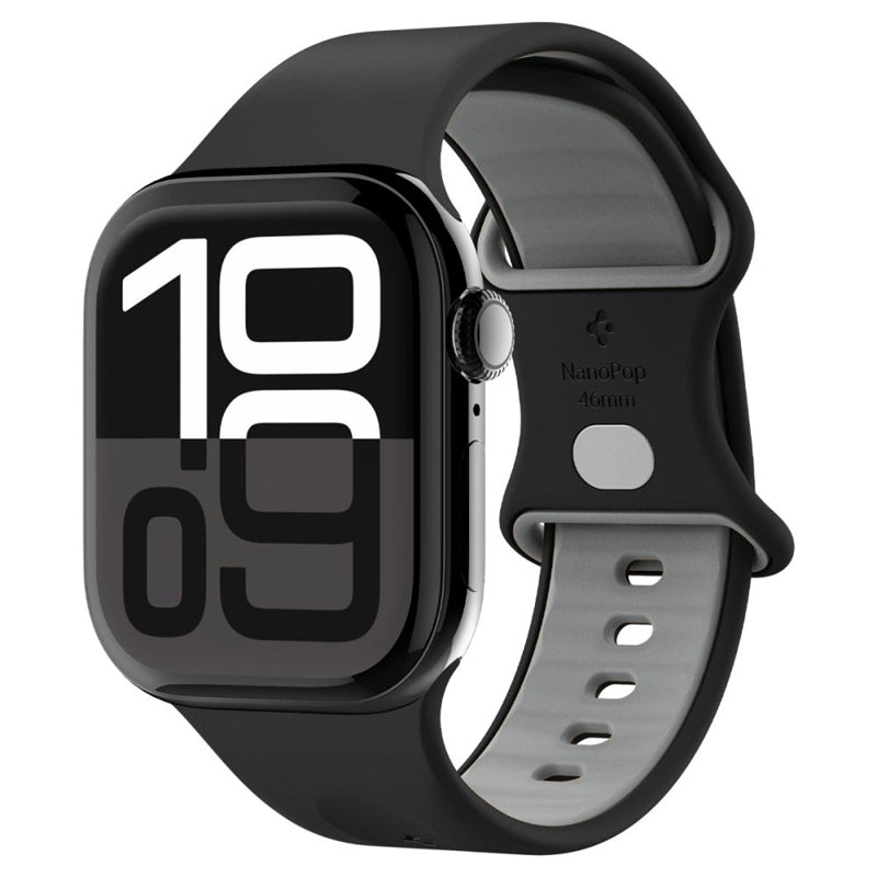 Spigen Nano Pop - Dirželis Apple Watch 44/45/46/49 mm (Juodosios sezamo)