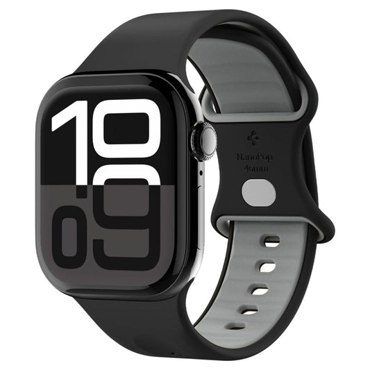 Spigen Nano Pop - Dirželis Apple Watch 44/45/46/49 mm (Juodosios sezamo)