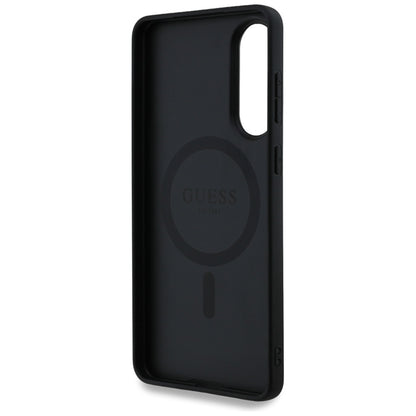 Guess 4G Ring Classic Logo MagSafe - Dėklas Samsung Galaxy S25 Edge (juodas)