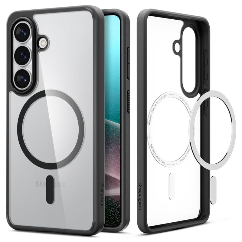 Spigen Ultra Hybrid Mag MagSafe – dėklas, skirtas Samsung Galaxy S26+ (Matinis juodas)