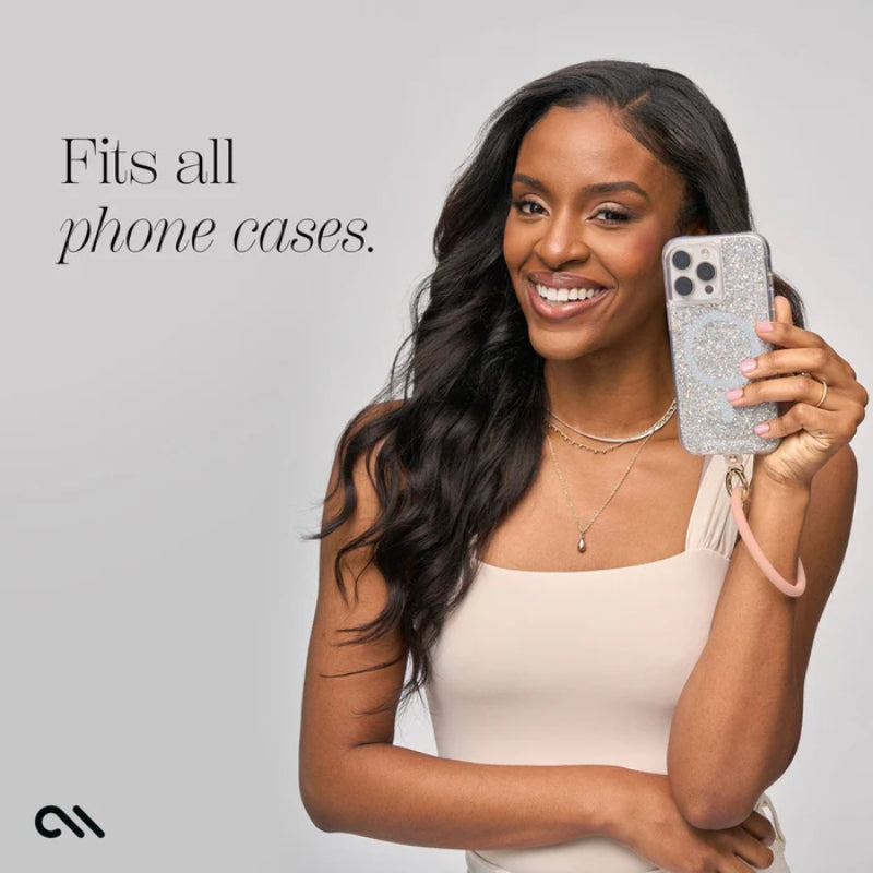 Case-Mate telefono apyrankė - riešo dirželis išmaniajam telefonui (persikų spalva)