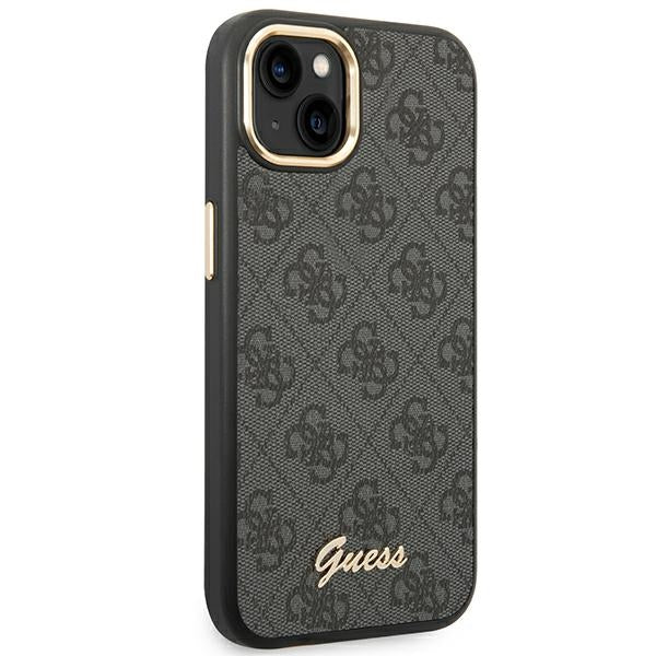 Guess 4G Metal Camera Outline dėklas – dėklas, skirtas iPhone 14 Plus (juodas)