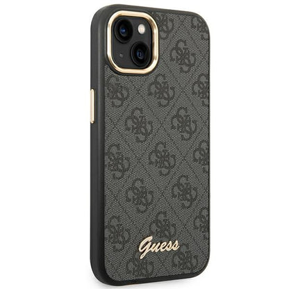 Guess 4G Metal Camera Outline dėklas – dėklas, skirtas iPhone 14 Plus (juodas)