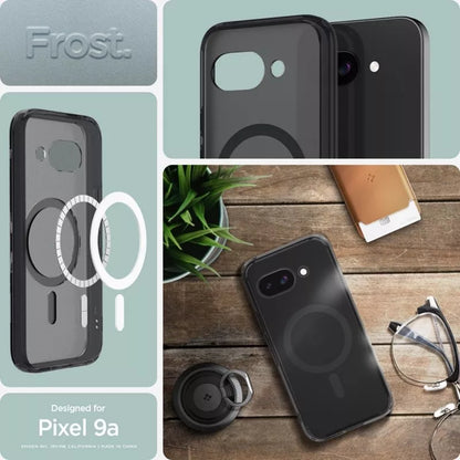 Spigen Ultra Hybrid Mag MagSafe – Dėklas Google Pixel 9a (Frost Black)