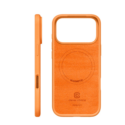 Crong Color Cover Magnetic - MagSafe iPhone 17 Pro dėklas (Oranžinė)