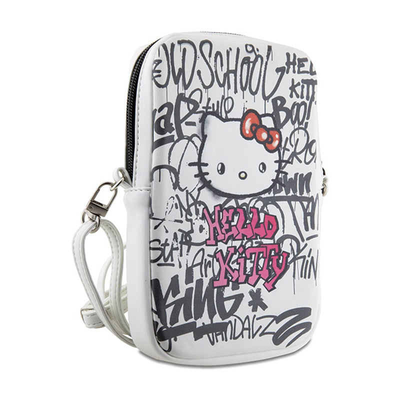 „Hello Kitty Graffiti Kitty Head“ – Kryžminė rankinė telefonui (balta)