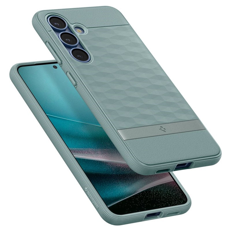 Spigen Parallax Mag MagSafe – Dėklas Samsung Galaxy S25+ (Sage Green)