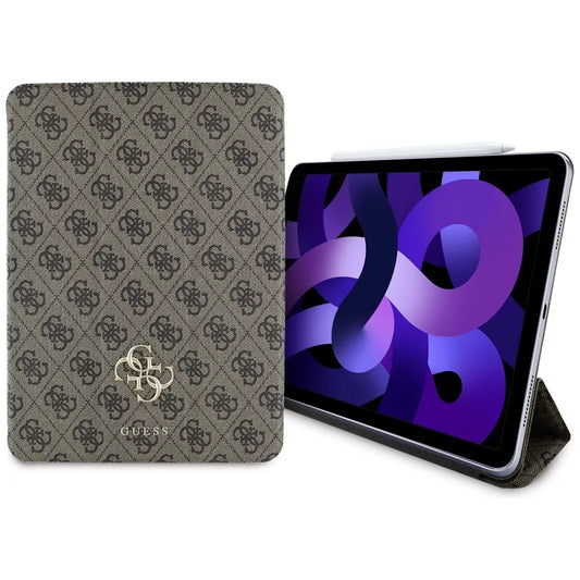 Guess Magnetic 4G Big Logo – Dėklas iPad Air 11" M3 (2025) / iPad Air 11" M2 (2024) (ruda)