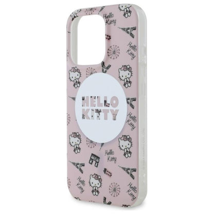 Hello Kitty IML "All Over Paris" MagSafe – dėklas iPhone 16 Pro Max (rožinis)