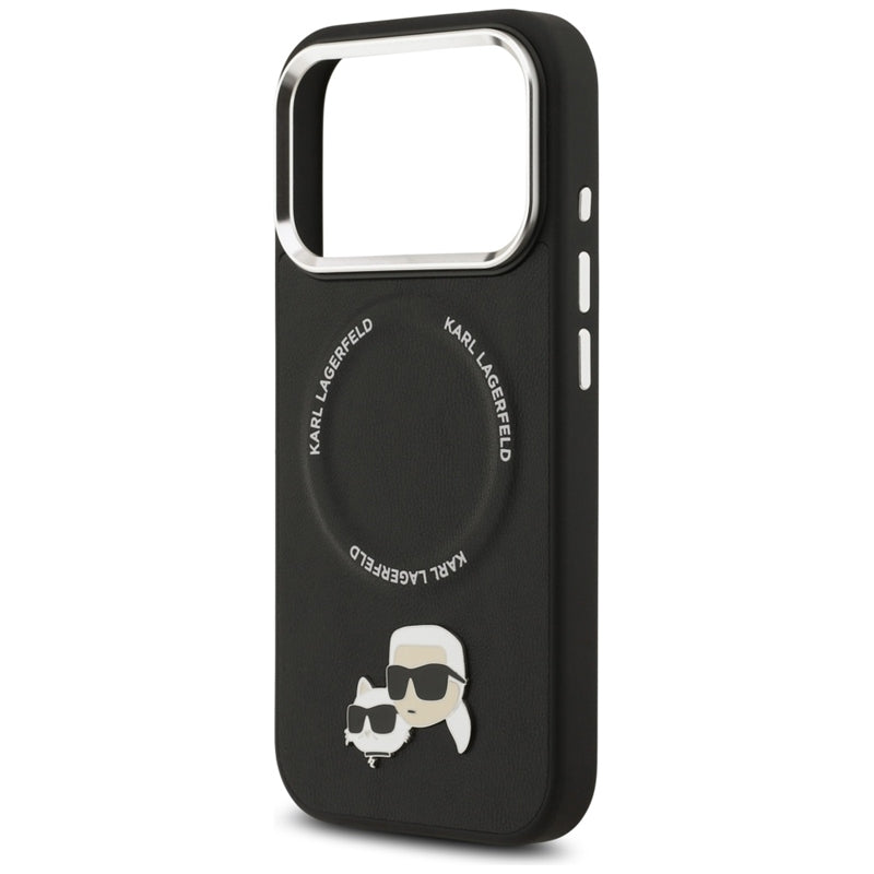 Karl Lagerfeld Karl & Choupette Smeigtukai MagSafe - Dėklas iPhone 17 Pro (juodas)