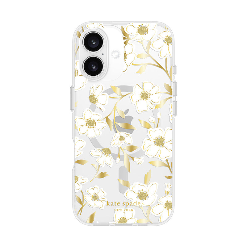 Kate Spade New York Protective Gems MagSafe – dėklas, skirtas „iPhone 16“ (Sunshine Floral)