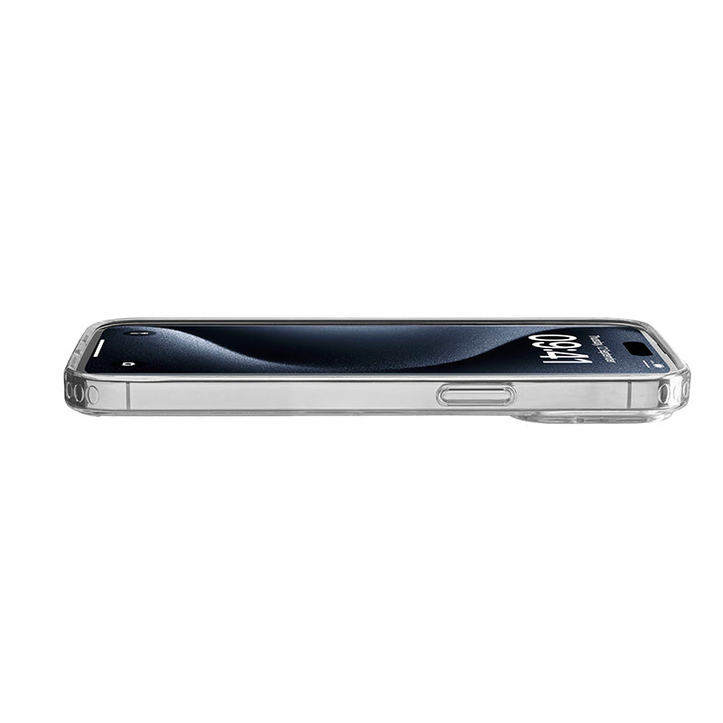 Cellularline Clear Strong – „iPhone 15 Pro Max“ dėklas su antimikrobine apsauga (skaidrus)