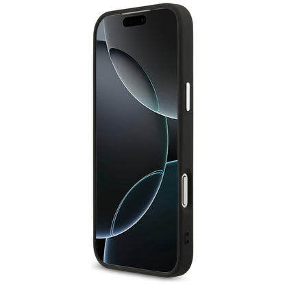 Guess 4G Trikampio Logotipo MagSafe - Dėklas iPhone 17 Pro Max (juodas)