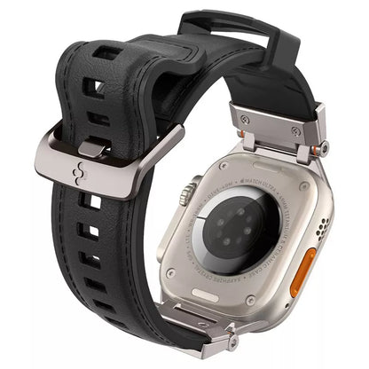 Spigen DuraPro Armor PU – dirželis, skirtas Apple Watch 42/44/45/49 mm (juodas)