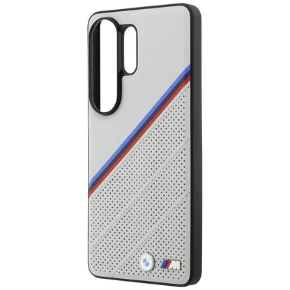 BMW Trijų spalvų metalo logotipas MagSafe dėklas Samsung Galaxy S26 Ultra (Pilka)