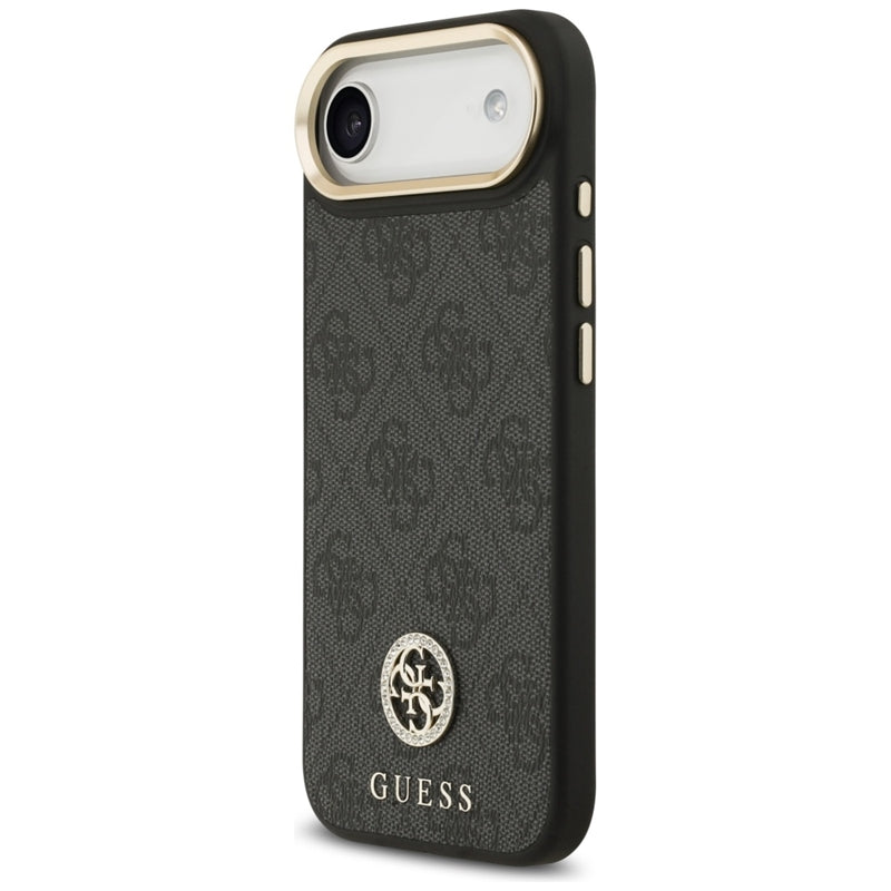 Guess 4G Strass Logo MagSafe dėklas iPhone Air (juodas)