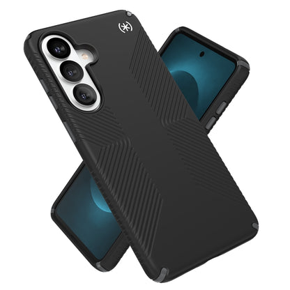 Speck Presidio2 Grip Magnet - Samsung Galaxy S26+ MagSafe dėklas (Juoda/Slate Gray/Balta)