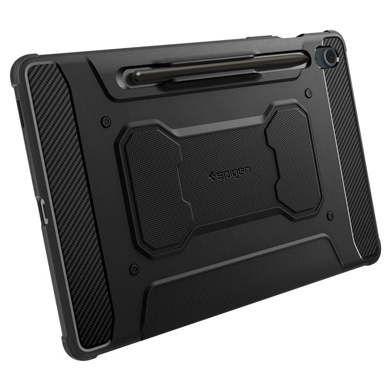 Spigen Rugged Armor Pro - Dėklas, skirtas Samsung Galaxy Tab S10 Lite / Tab S9 FE 10.9" X400 / X406B / X510 / X516B (Juodas)