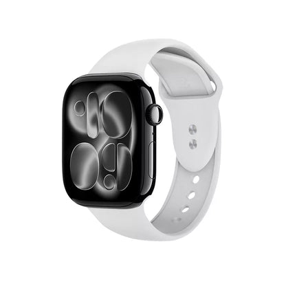 Crong Liquid – Dirželis Apple Watch 44/45/46/49 mm (baltas)
