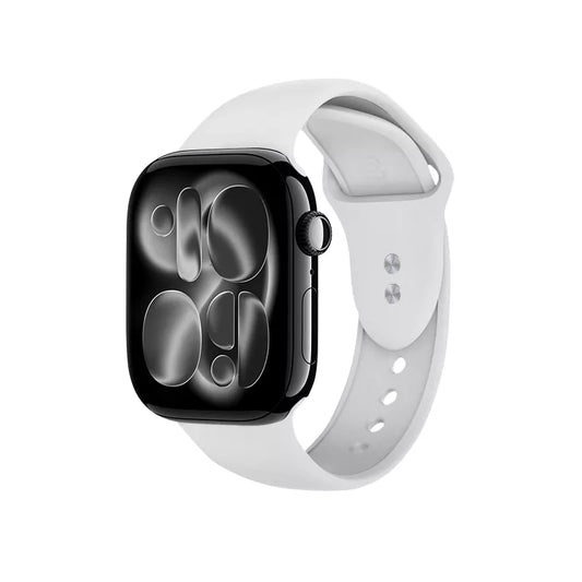 Crong Liquid – Dirželis Apple Watch 44/45/46/49 mm (baltas)