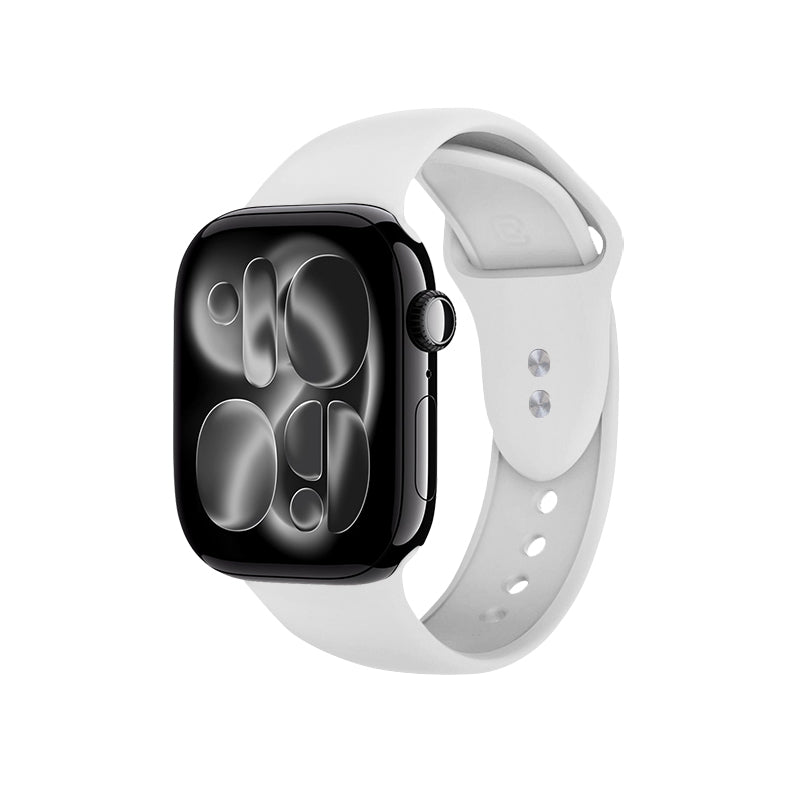 Crong Liquid – Dirželis Apple Watch 44/45/46/49 mm (baltas)