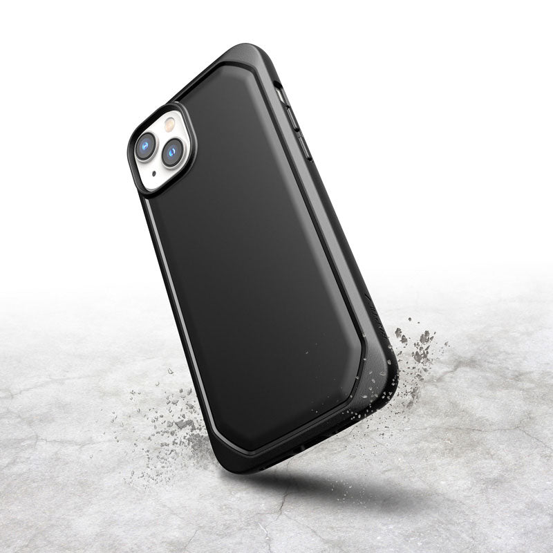 X-Doria Raptic Slim - Biologiškai skaidomas dėklas iPhone 14 Plus (juodas)