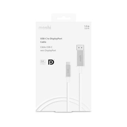 Moshi USB-C 
į DisplayPort kabelis 1,5 m, 5K (baltas)