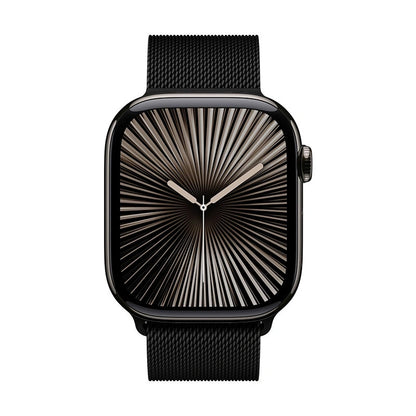 "Crong Milano Steel" - Nerūdijančio plieno dirželis "Apple Watch" 44/45/46/49 mm (juodas)