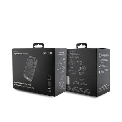BMW MagSafe M Edition – Magnetinis automobilinis laikiklis su 15W belaidžiu krovimu (juodas)