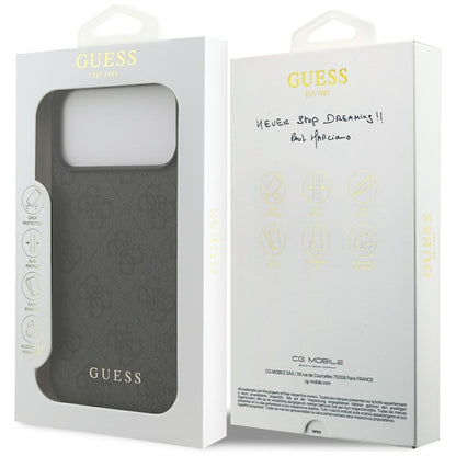 Guess 4G Classic - Dėklas iPhone 17 Pro Max (juodas)