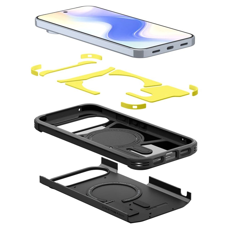 Spigen Tough Armor Mag MagSafe – Dėklas, skirtas Google Pixel 10 Pro XL (Juodas) Spigen