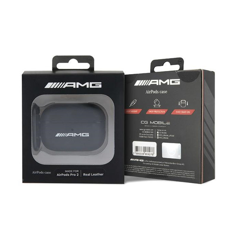 AMG didelio logotipo odinis dėklas – „AirPods Pro 2“ (juoda)